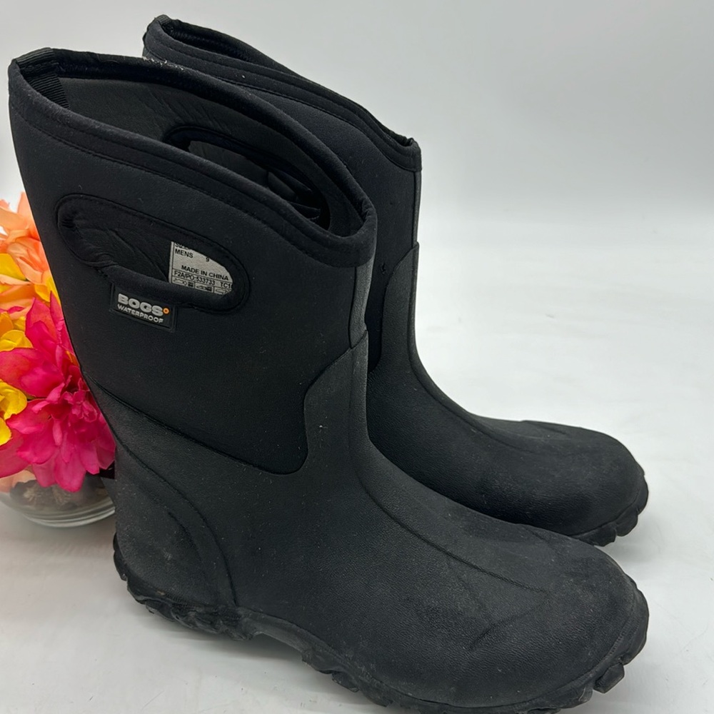 Bogs Black Waterproof Rain Muck Boots Size 9 WRB5171D